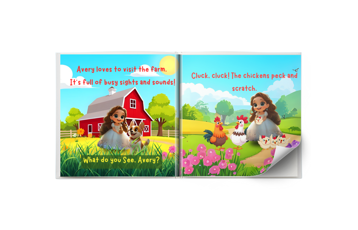 Princess Avery Explores The Farm